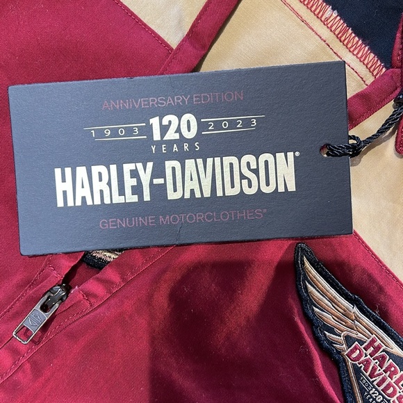 NEW!! Gorgeous Harley Davidson 120th Element Anniversary Edition zip up shirt - Picture 2 of 8